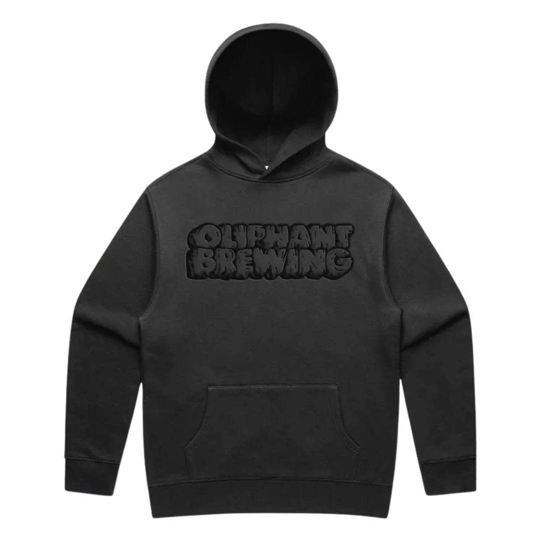 Oliphant Puff Paint Hoodie - Faded Black