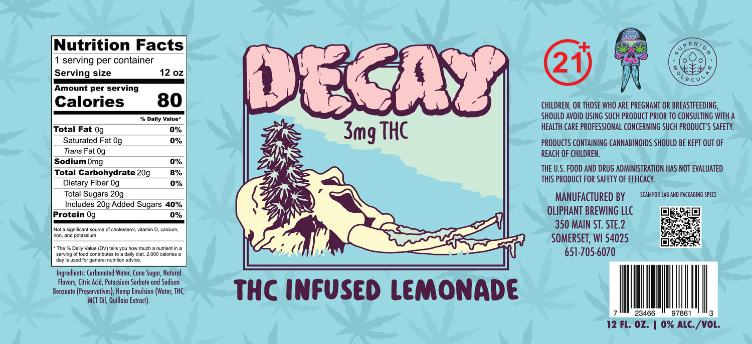 Decay 3mg THC Lemonade