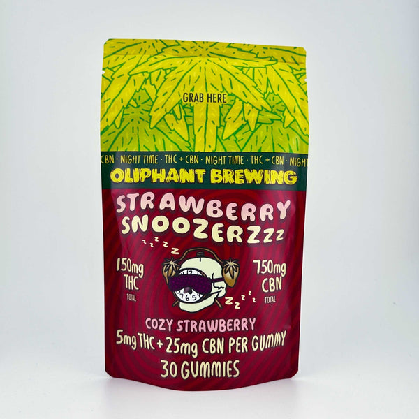 Strawberry Snoozers | 5mg THC 25mg CBN Gummies | 30 pack