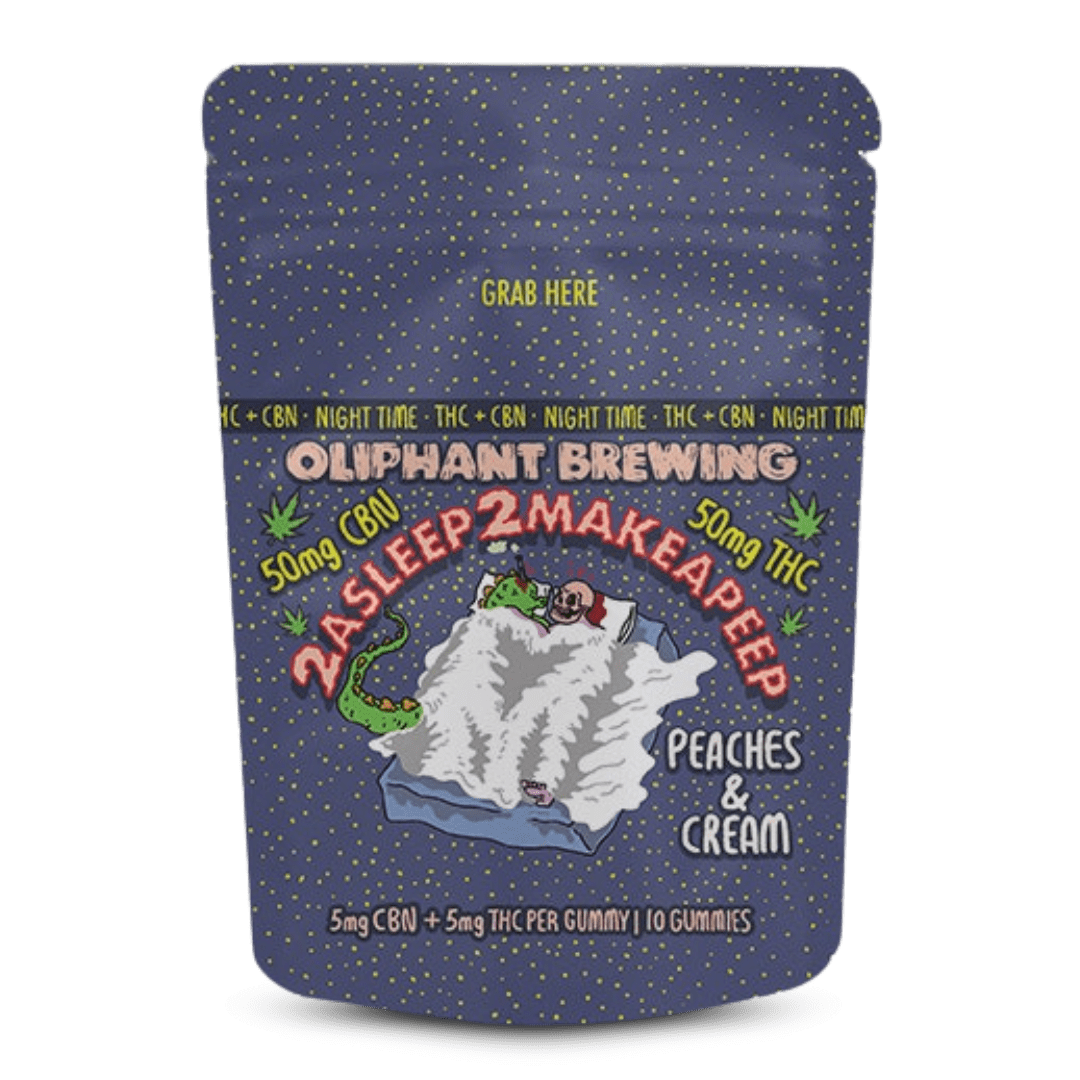 2ASLEEP2MAKEAPEEP | 5mg THC 5mg CBN Nighttime Gummies | 10 pack