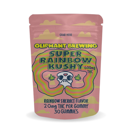 Super Rainbow Kushy | 600mg Gummies | 30 pack