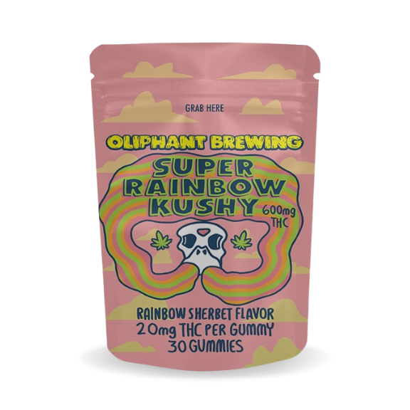 Super Rainbow Kushy | 600mg Gummies | 30 pack