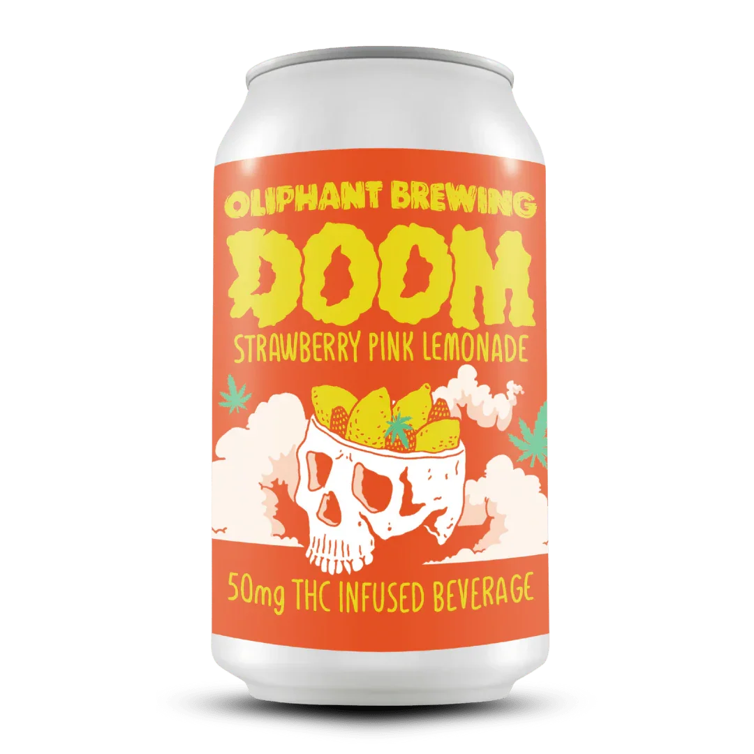 DOOM - STRAWBERRY PINK LEMONADE 50mg THC – Oliphant Brewing