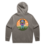 Puff Paint Hoodie - Faded Gray