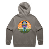 Puff Paint Hoodie - Faded Gray