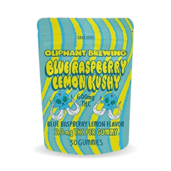 Blue Raspberry Lemonade Kushy | 600mg Gummies | 30 pack