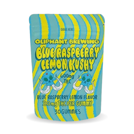 Blue Raspberry Lemonade Kushy | 600mg Gummies | 30 pack