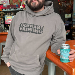 Puff Paint Hoodie - Faded Gray