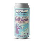 Oliphant Surf Safari Baja Citrus soft drink can with illustrated tree and ocean design