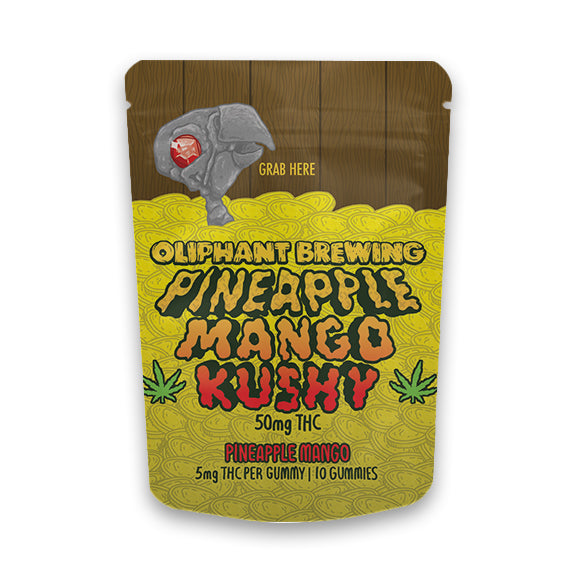 Pineapple Mango Kushy | 50mg Gummy | Pineapple Mango!
