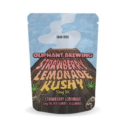 Strawberry Lemonade Kushy | 50mg Gummy | Strawberry Lemonade! | 10PK