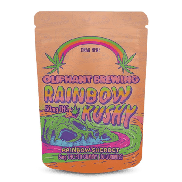Rainbow Kushy | 50mg THC Gummies | 10 pack