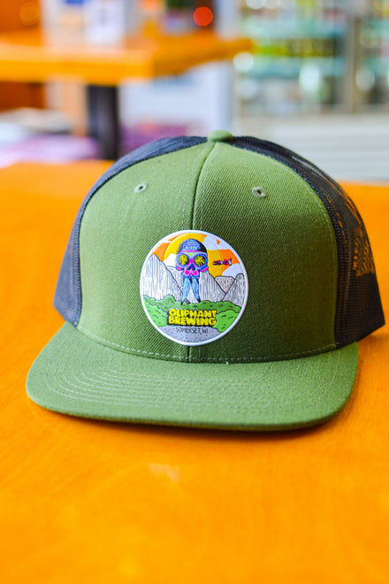 Liquid Patch Hat in Green