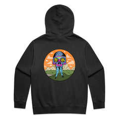 Puff Paint Hoodie - Faded Black