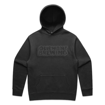 Puff Paint Hoodie - Faded Black